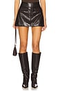 view 1 of 6 Faux Leather Mini Skirt in Inner Drive