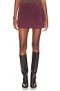 view 1 of 6 Suede Skirt in Wine O'clock