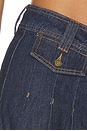 view 6 of 6 Denim Pleated Skirt in Out And About
