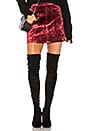 view 1 of 4 Velvet Mini Skirt in Red
