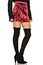 view 2 of 4 Velvet Mini Skirt in Red
