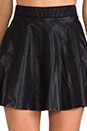 view 4 of 6 Faux Leather Skirt in Pussy Cat