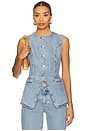 view 1 of 4 Denim Vest in Summer Vibe