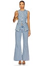 view 4 of 4 Denim Vest in Summer Vibe