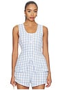 view 1 of 5 Gingham Sleeveless Top in Beach Picnic