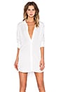 view 1 of 5 VESTIDO CAMISERO BUTTON UP in White