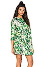 view 2 of 4 Long Sleeve Print Dress in Green