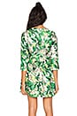 view 3 of 4 Long Sleeve Print Dress in Green