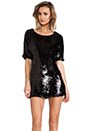 view 1 of 6 Sequins Shift Dress in Black