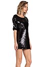 view 3 of 6 Sequins Shift Dress in Black