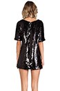 view 4 of 6 Sequins Shift Dress in Black
