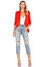view 4 of 4 Sculpted Blazer in Red