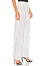 view 2 of 4 Striped Wide Leg Pant in White & Black
