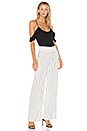 view 4 of 4 Striped Wide Leg Pant in White & Black