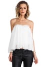 view 1 of 5 Strapless Ruffle Top in White