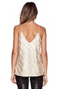 view 3 of 3 Sequin Tank in Gold
