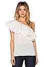 view 1 of 3 Flounce Top in White