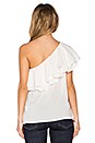 view 3 of 3 Flounce Top in White