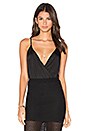 view 1 of 5 Deep V Neck Sleeveless Bodysuit in Black