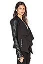 view 2 of 5 Drape Front Jacket in Black