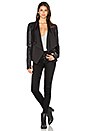 view 4 of 5 Drape Front Jacket in Black