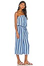 view 2 of 3 Strapless Frayed Crop Jumpsuit in Cabana Stripe Wash