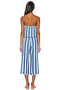 view 3 of 3 Strapless Frayed Crop Jumpsuit in Cabana Stripe Wash