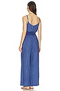 view 3 of 3 Smocked Back Jumpsuit in Spring Navy
