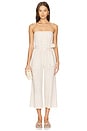 view 1 of 4 Strapless Smocked Back Jumpsuit in Samba Tan
