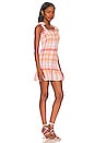 view 2 of 3 Smocked Tie Shoulder Mini Dress in Summer Sunset Plaid
