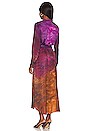 view 3 of 3 Flowy Hem Midi Dress in Brandy Horizon Dye