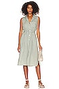view 1 of 3 Sleeveless Shirt Dress in Oasis Green