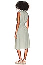 view 3 of 3 Sleeveless Shirt Dress in Oasis Green