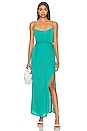 view 1 of 3 Cowl Neck Maxi Dress in Tropical Teal