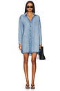 view 1 of 3 Paisley Pullover Shirt Dress in Vintage Horizon Wash