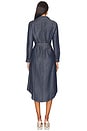 view 3 of 3 Western Yoke Midi Dress in Dark Denim