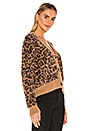 view 3 of 5 Sweater Cardigan in Golden Leopard