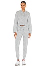 view 4 of 4 Cashmere Sweater Hoodie in Heather Grey
