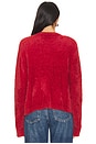 view 3 of 4 Crew Neck Cardigan in Ruby Red