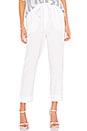 view 1 of 4 Ruffle High Waisted Trouser in White