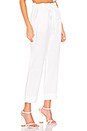 view 2 of 4 Ruffle High Waisted Trouser in White