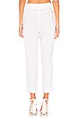 view 3 of 4 Ruffle High Waisted Trouser in White