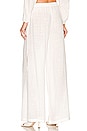 view 3 of 4 Side Slit Beach Pant in White