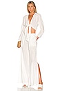 view 4 of 4 Side Slit Beach Pant in White