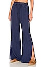 view 1 of 5 Smocked Wide Leg in Marine Blue