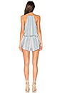 view 3 of 3 Cross Front Romper in Caribbean Mist