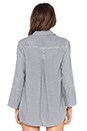 view 3 of 3 Shirt Tail Button Down in Sky Grey