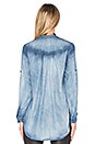 view 3 of 6 Pleats Back Top in Cayman Wash