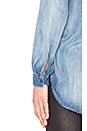 view 5 of 6 Pleats Back Top in Cayman Wash