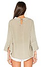 view 3 of 3 CAMISA CON MANGAS DE VUELO Y LAZO EN LA ESPALDA in Vetiver